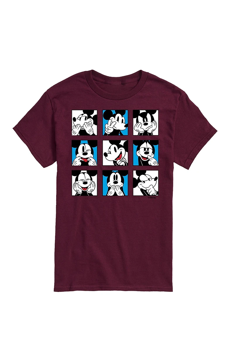 Hybrid Apparel Disney Mickey Faces T-Shirt