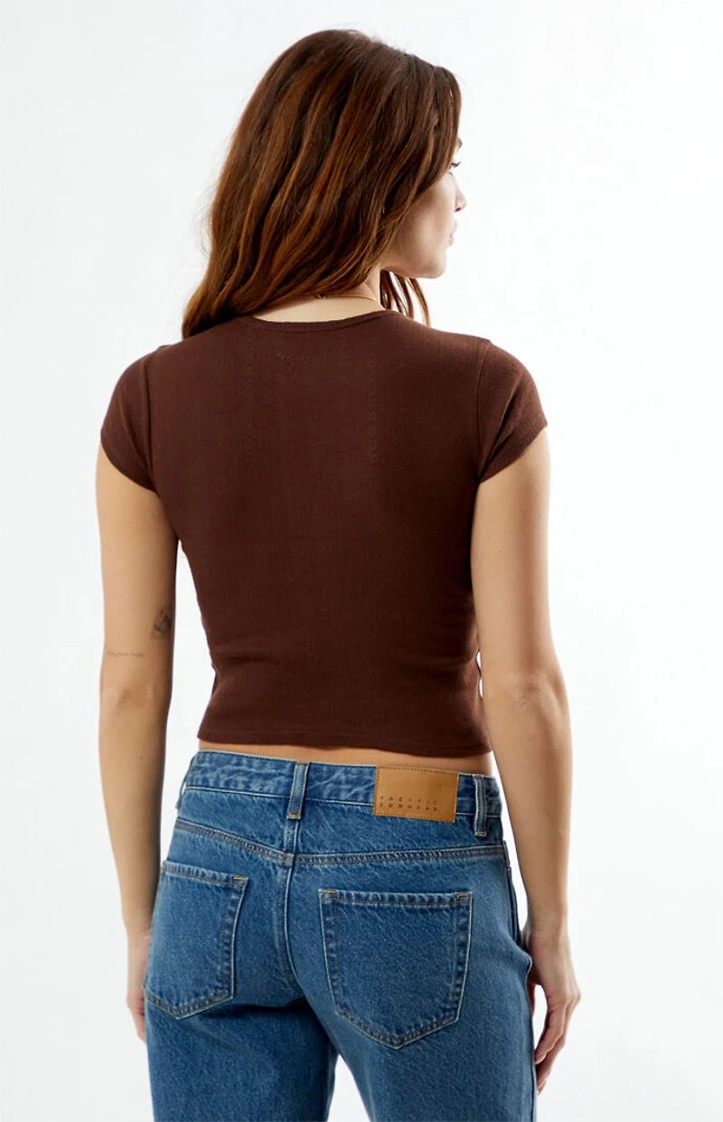 Your Favorite Best Day Pointelle T-Shirt