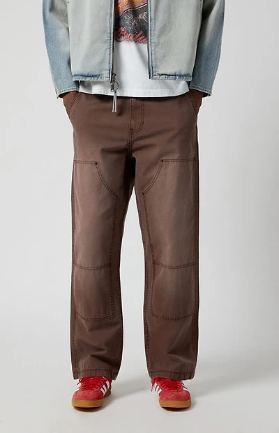 Pacsun Brown Baggy Carpenter pants