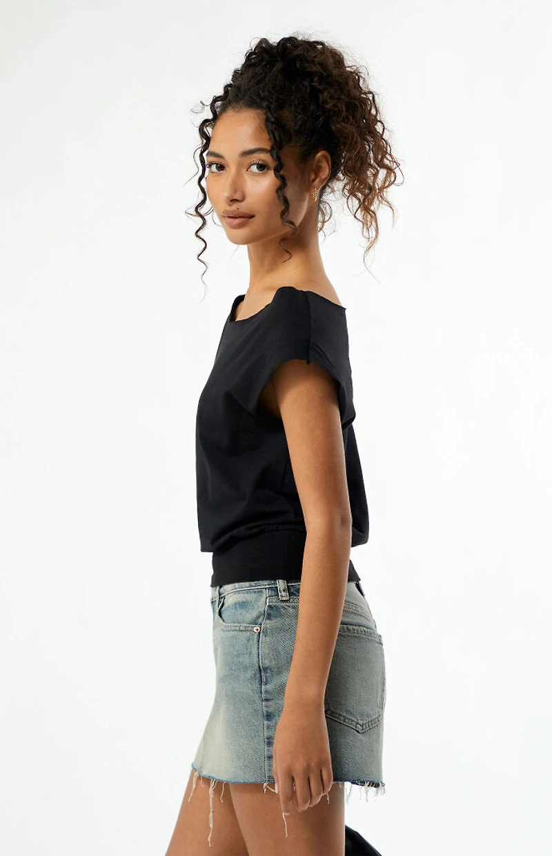 Est. PAC 1980 Sunday Off-The-Shoulder T-Shirt