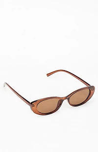 Pacsun Esme Plastic Oval Sunglasses