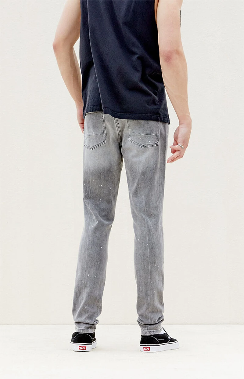 Pacsun Bryce Stacked Skinny Jeans Stretch Gray