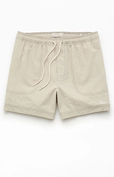 Pacsun Cursive Contrast Stitch 4.5" Swim Trunks