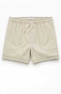 Pacsun Cursive Contrast Stitch 4.5" Swim Trunks