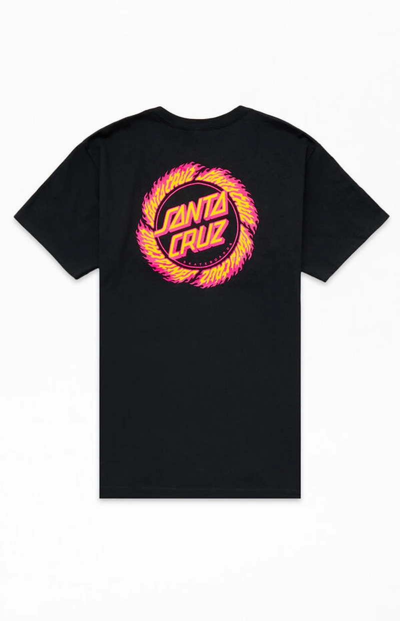 Santa Cruz Kids Flame Ringed Dot T-Shirt