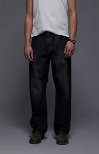 FIELD OF STUDY by Pacsun Dylan Baggy Jeans Black Shine