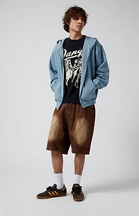 Pacsun Brown Extreme Baggy Denim Shorts