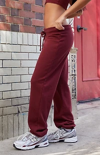 John Galt Burgundy Hilary Yoga Sweatpants