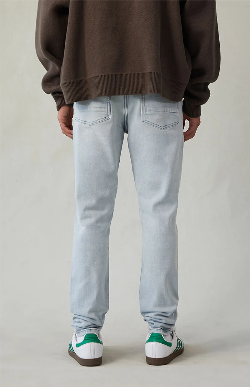 Pacsun Bryce Stacked Skinny Jeans Stretch Light Indigo