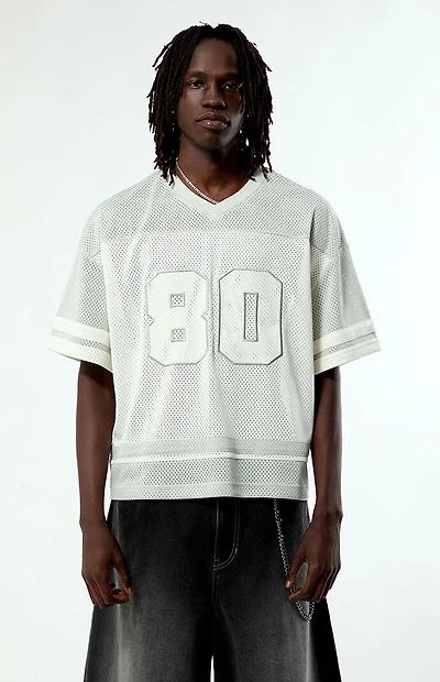 Pacsun Gray 80 Cropped Football Jersey