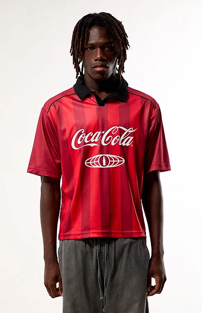 Coca Cola by Pacsun Sport Tek Short Sleeve Soccer Jersey