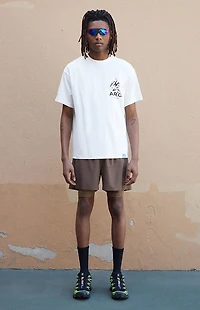 A.R.C. Active Brown Mesh Running Shorts