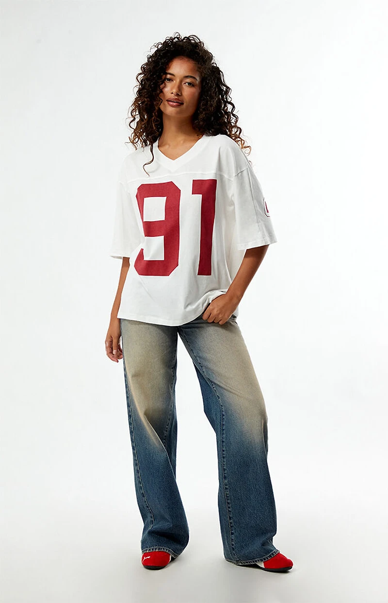 HYPE & VICE Stanford Cardinal Football Oversized T-Shirt