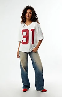 HYPE & VICE Stanford Cardinal Football Oversized T-Shirt