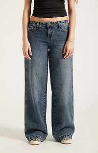 Pacsun Casey Low Rise Baggy Jeans Dark Indigo Tint
