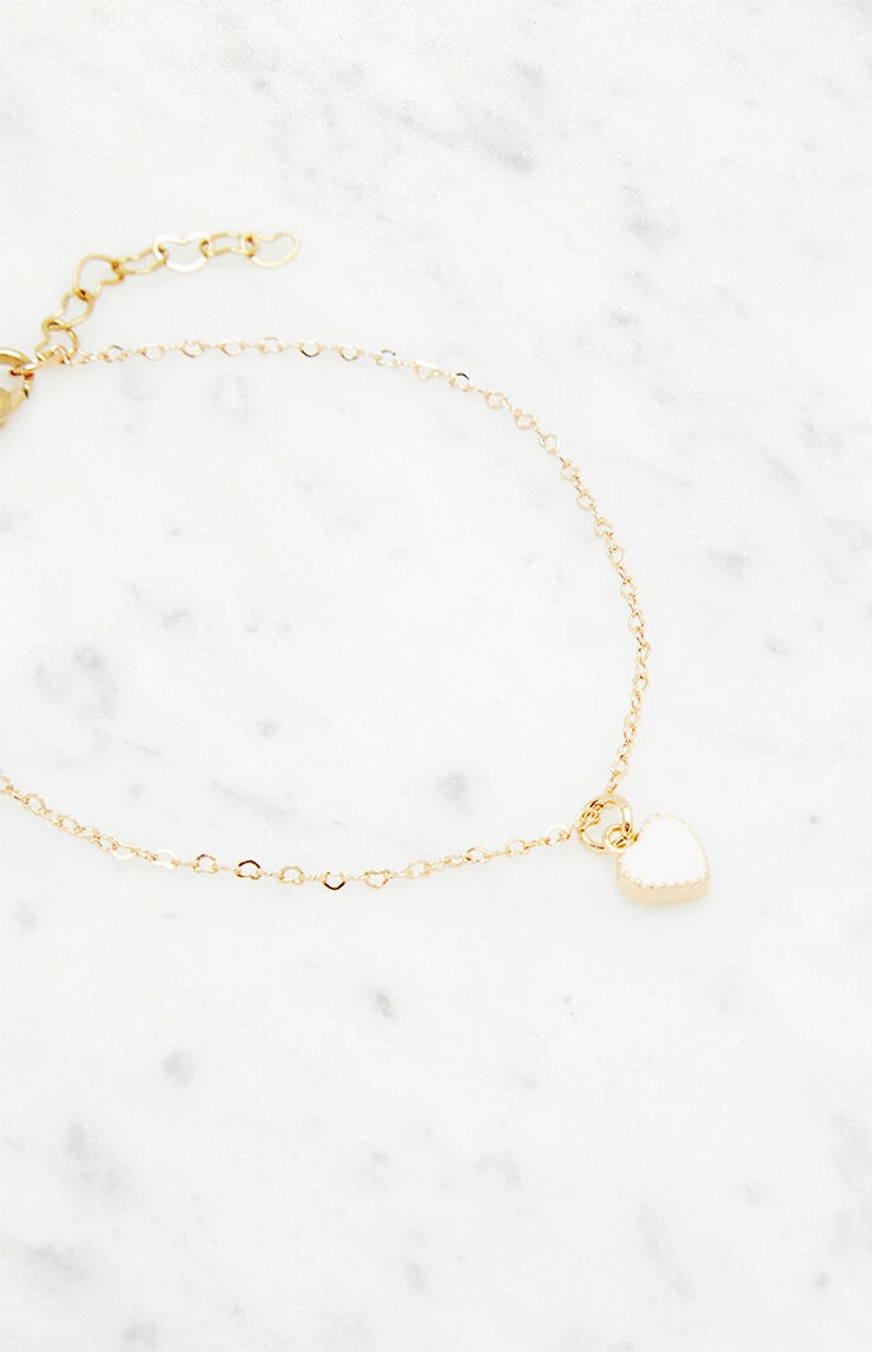 John Galt Gold Heart Bracelet