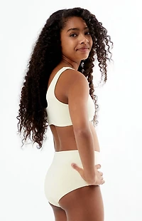 Pacsun Kids Vanilla Tank & High Waisted Bikini Set