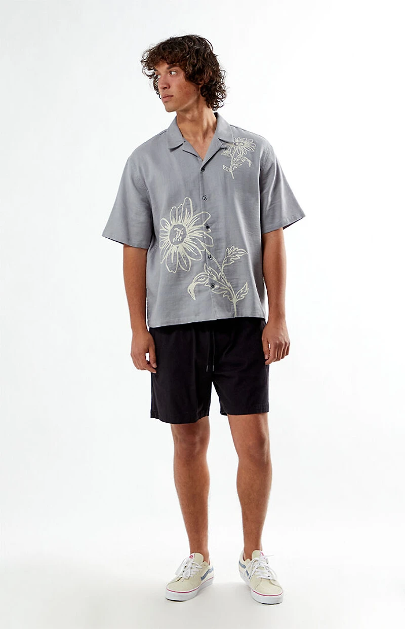 Pacsun Flower Resort Oversized Camp Shirt