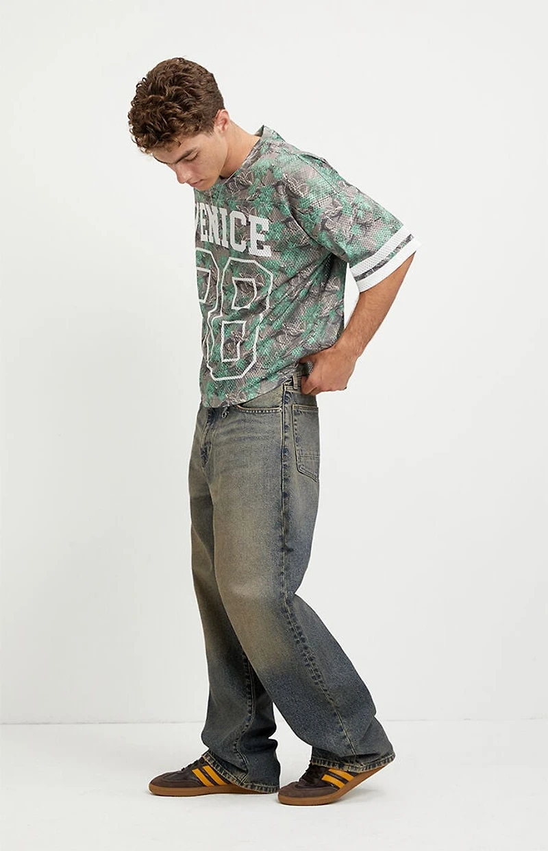 Pacsun Dylan Baggy Jeans Dark Blue Tinted