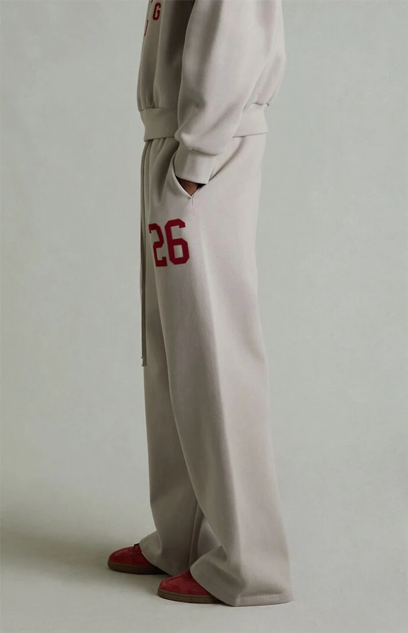 Fear of God ESSENTIALS Smoke Grey Lounge Fleece Baggy Sweatpants