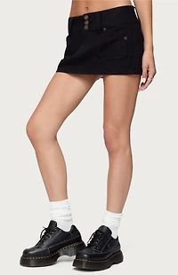 Edikted Mckinley Denim Mini Skirt