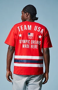 Olympics Red Milano Cortina Team USA Dream Jersey T-Shirt