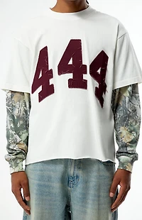 Pacsun 444 Camo Cropped 2fer Long Sleeve T-Shirt