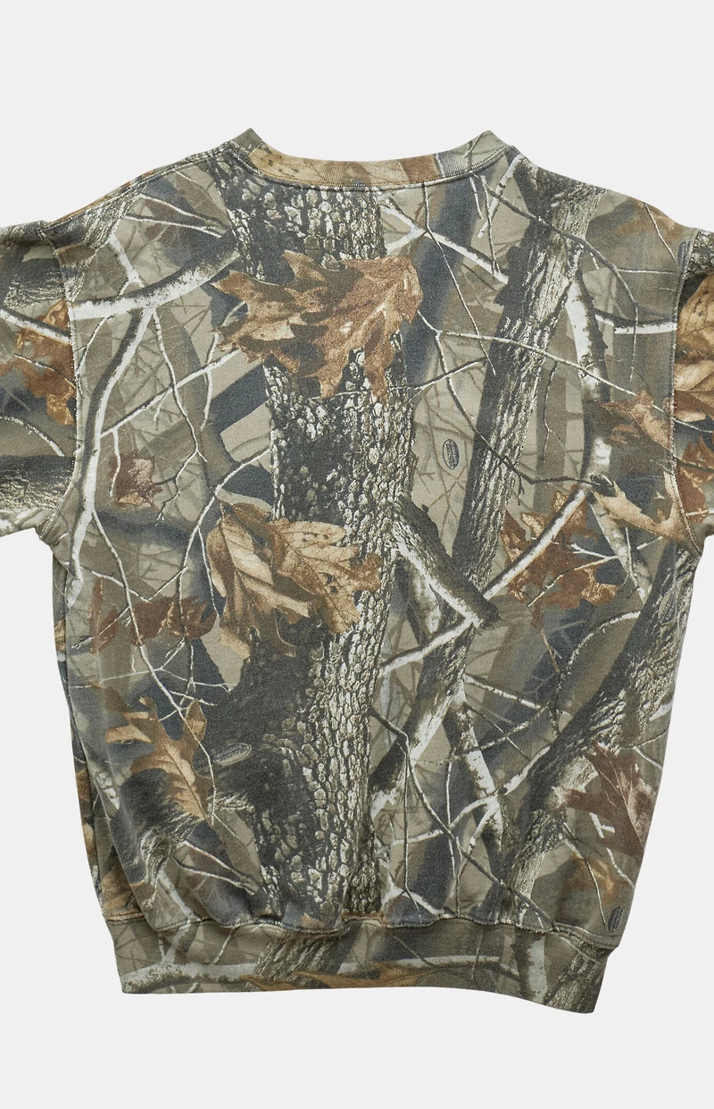 PS VINTAGE 2000s Camo Crew Neck Sweatshirt