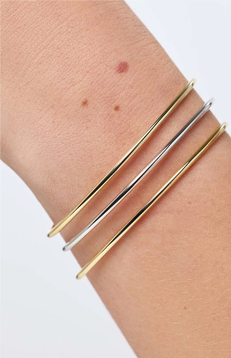 Ana Luisa Carter 2mm Silver Bangle Bracelet