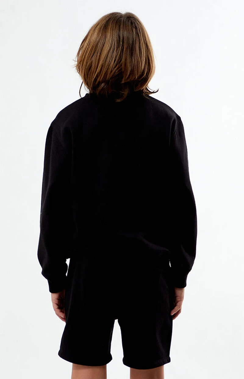 Pacsun Kids 80 Black Crew Neck Sweatshirt