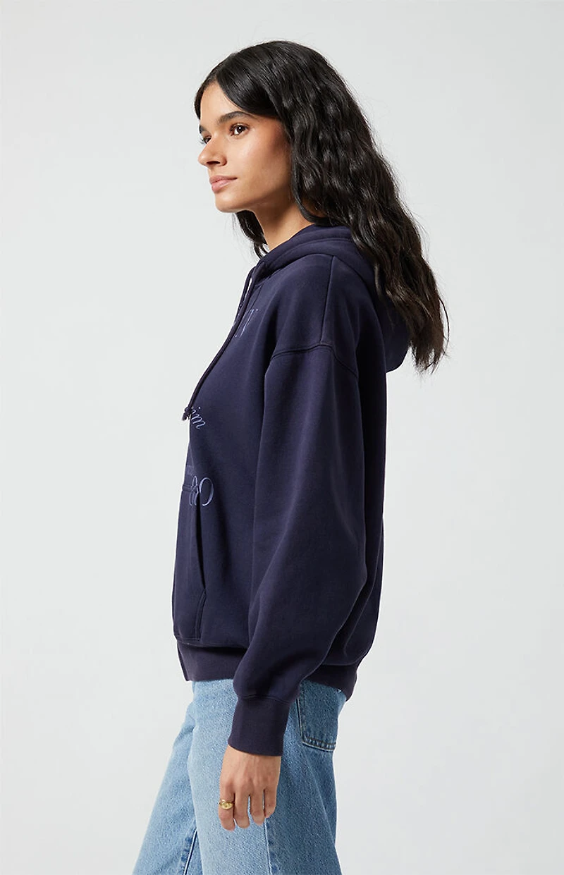 Pacsun Pac Jeans Vintage Wash Zip Up Hoodie