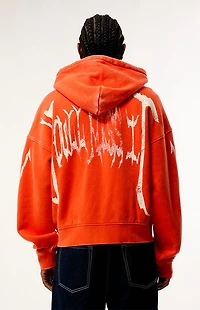 Pacsun Orange Don't Blink You'll Miss It Full Zip Hoodie