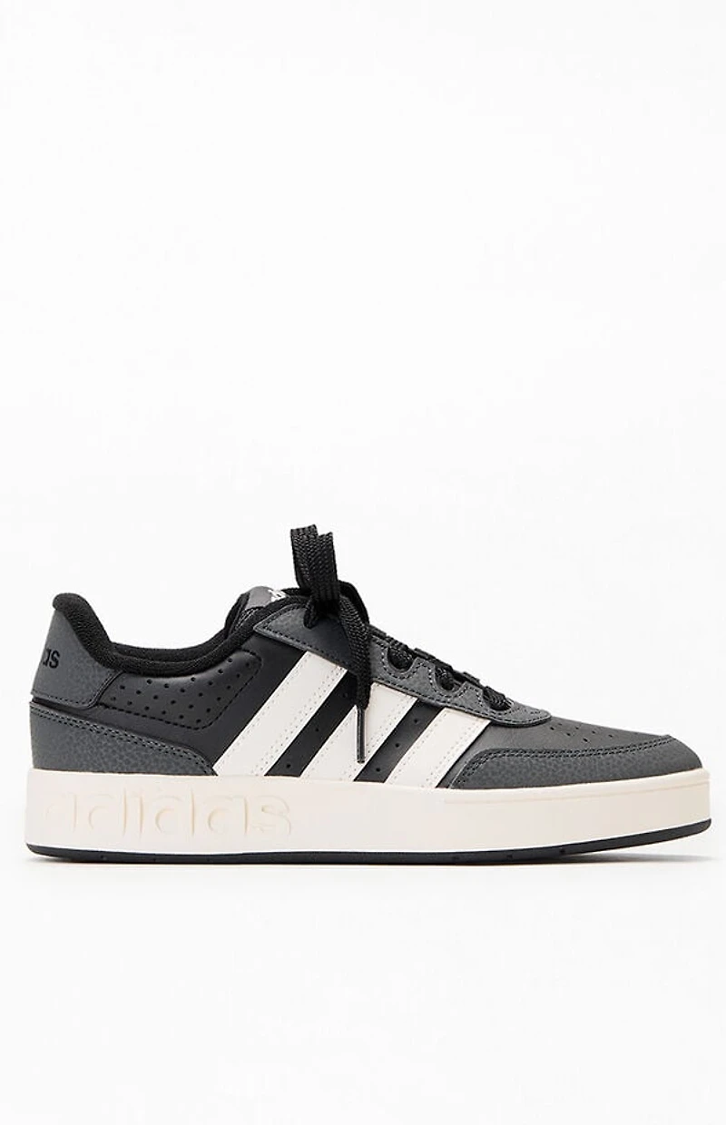 adidas Kids Black & White Breakbase Shoes