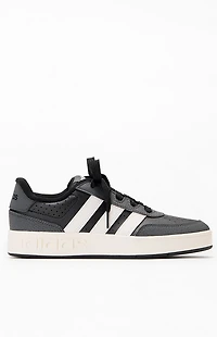 adidas Kids Black & White Breakbase Shoes