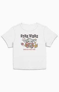 Star Wars Baby Yoda Cropped T-Shirt