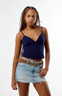 Your Favorite Dana Trim V Neck Cami Top