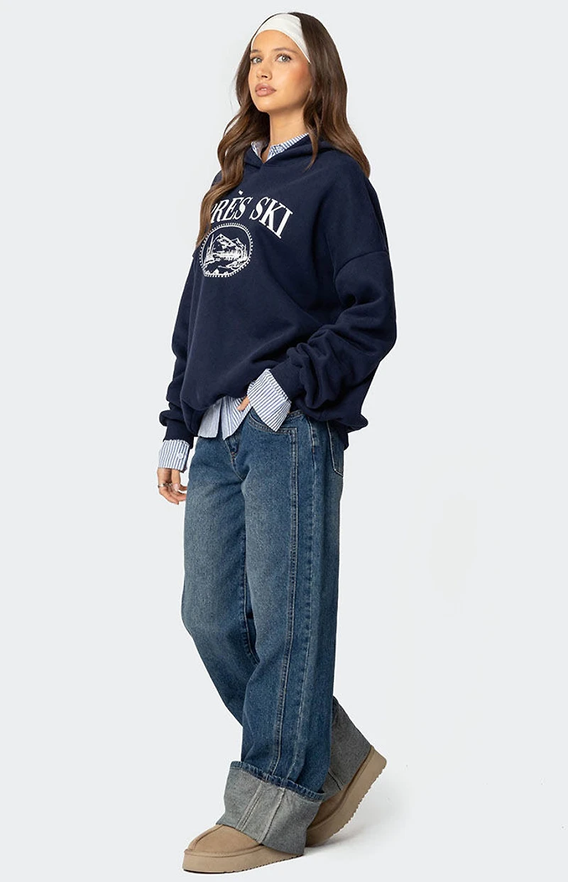 Edikted Apres Ski Oversized Hoodie