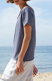 John Galt Robyn Star Short Sleeve Off-The-Shoulder Top