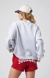 WILD COLLECTIVE x Pacsun University of Oklahoma Applique Crew Neck Oversized Sweatshirt