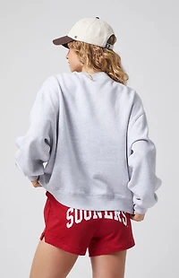 WILD COLLECTIVE x Pacsun University of Oklahoma Applique Crew Neck Oversized Sweatshirt