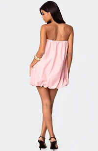 Edikted Met Strapless Bubble Mini Dress