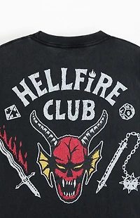 Netflix x Stranger Things Hellfire Club Cropped T-Shirt