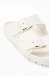 Birkenstock Women's Arizona Essentials Slide Sandal Eggshell