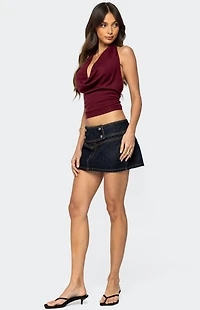 Edikted Kia Cowl Neck Knit Top