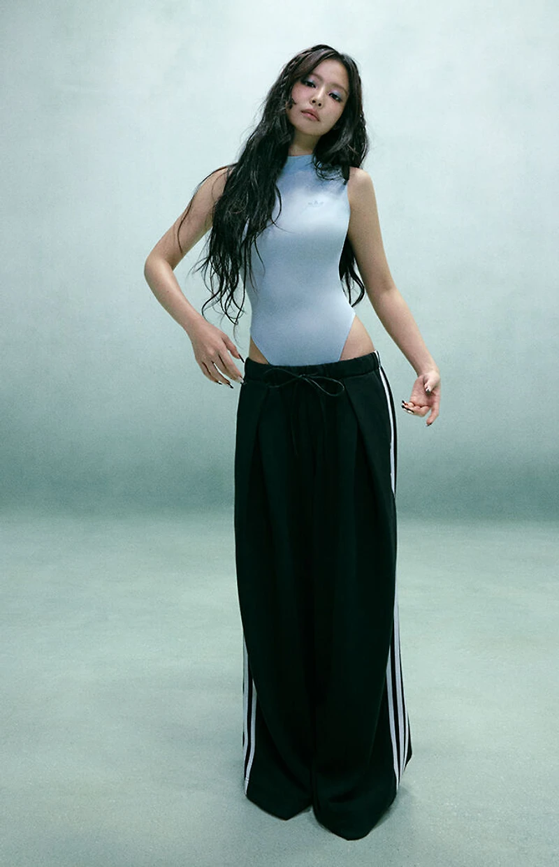 adidas Originals by JENNIE Black Pleated Track Pants