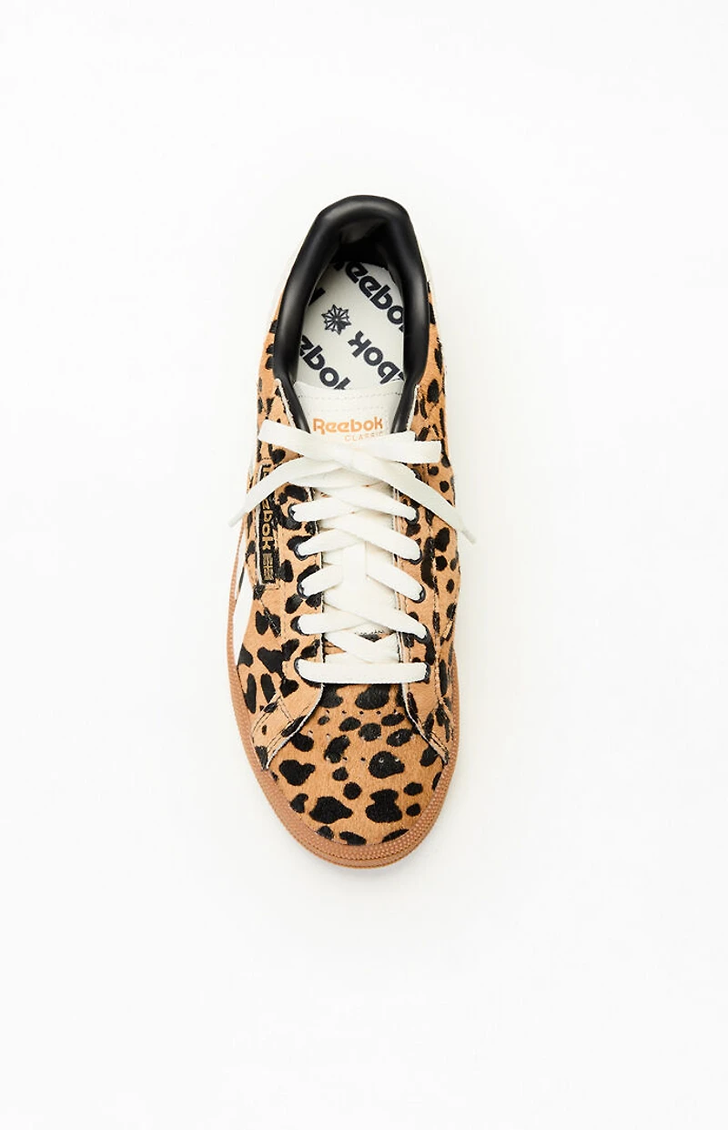 Reebok Women's Leopard Club C Grounds UK Sneakers