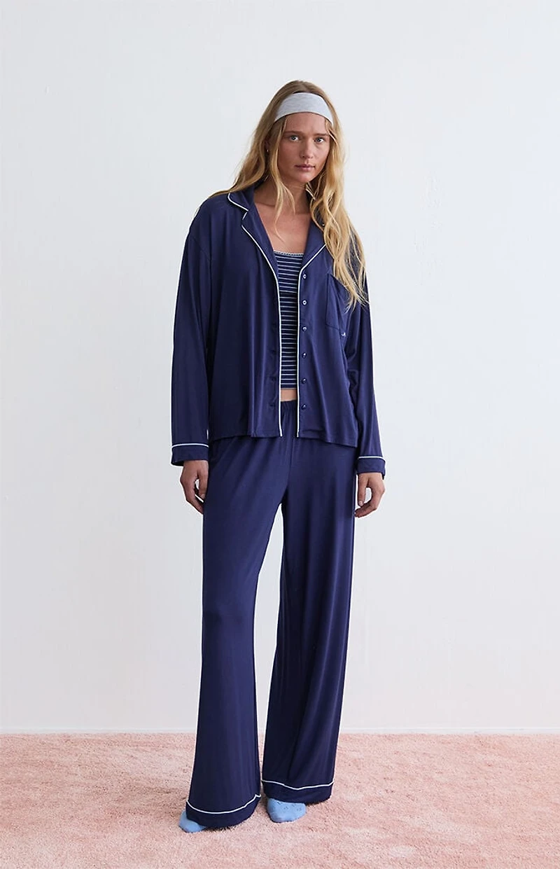 PS GOODNIGHT Long Sleeve Button Up Pajama Shirt