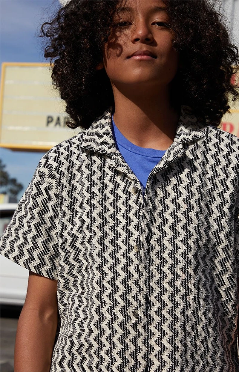 Pacsun Kids Chevron Camp Shirt