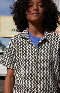 Pacsun Kids Chevron Camp Shirt