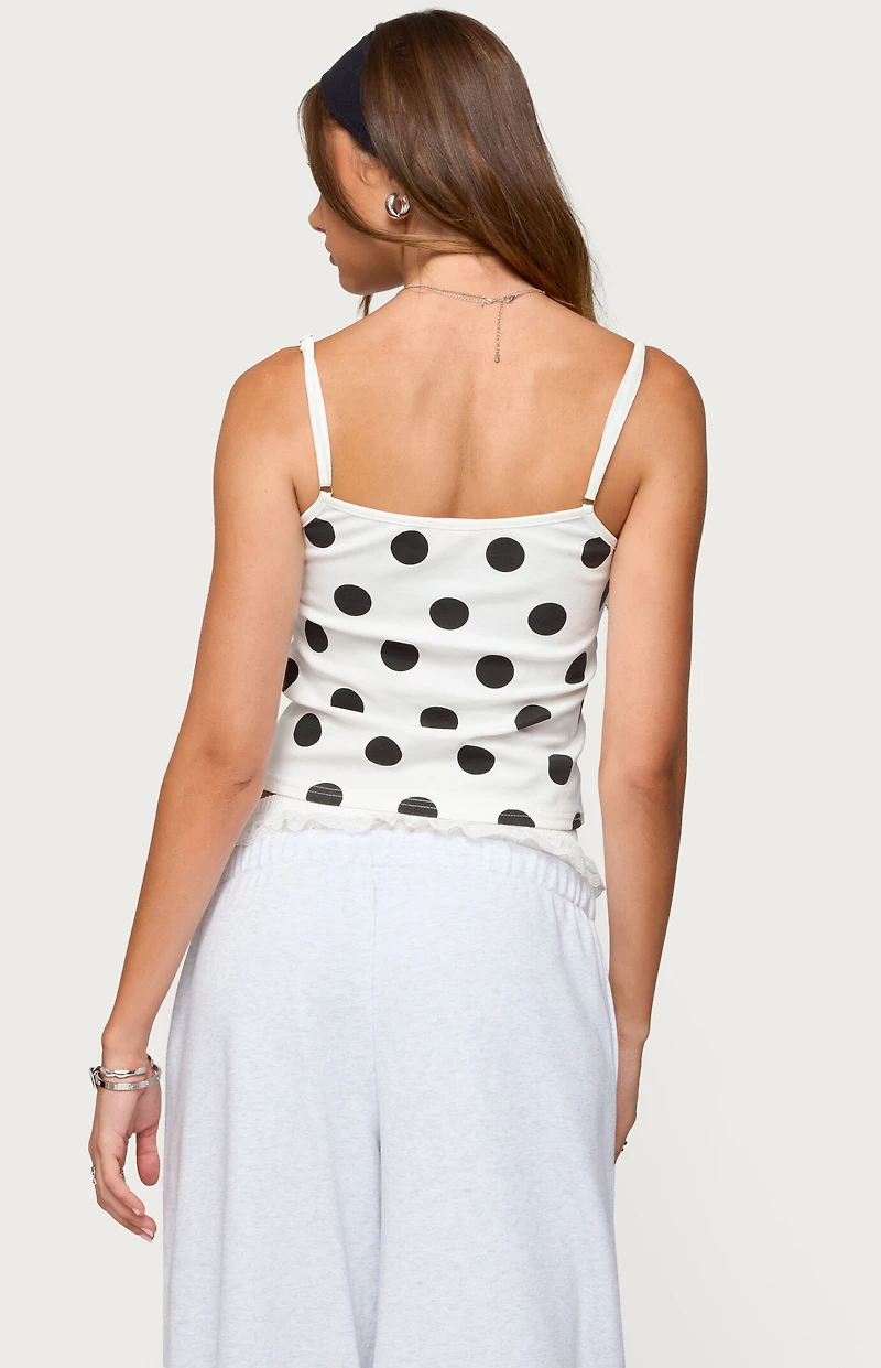 Edikted Lynne Polka Dot Tank Top